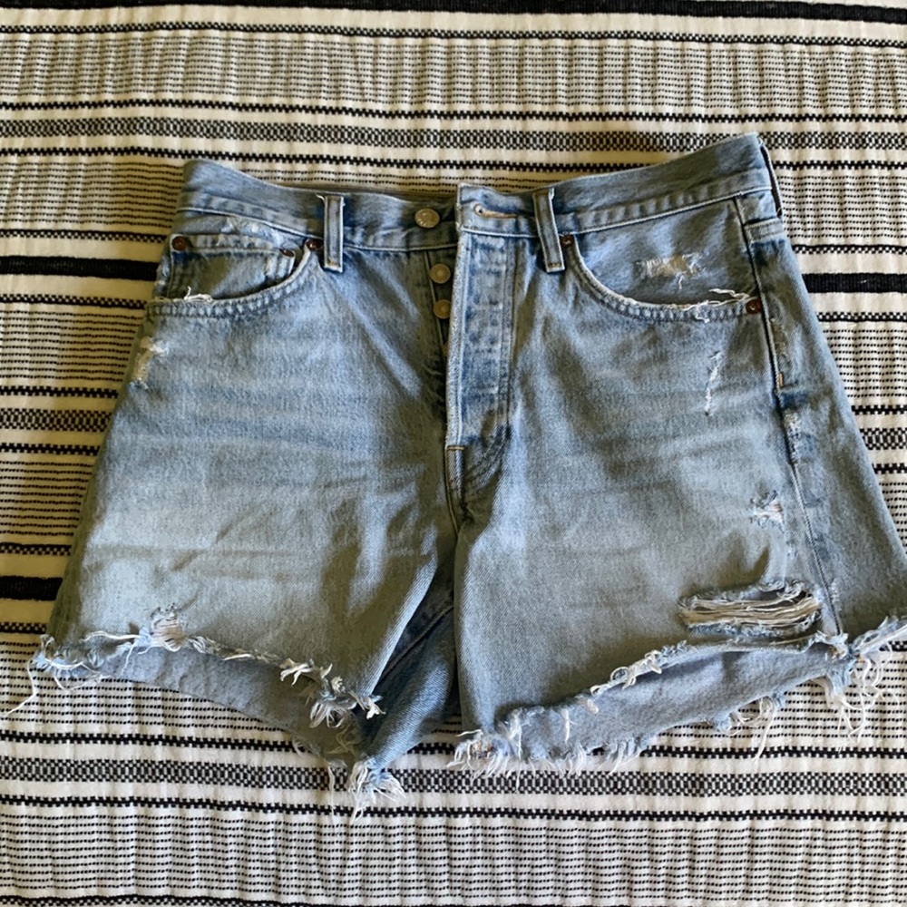 Agolde Parker Long Short in Swapmeet Size 26